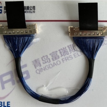50 Mikro-Koaxialkabel-Versammlung 0.5mm LVDS Pin Awgs 36 Fernsehen