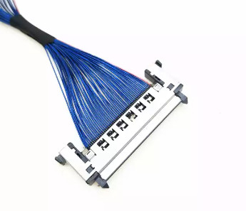 Mikrokoaxialkabel-Versammlungen AWG44 0.5mm, 170mm LVDS Kabel