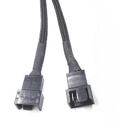 3 4 Pin Power Extension Cable, umsponnenes Versorgungskabel-Kabel