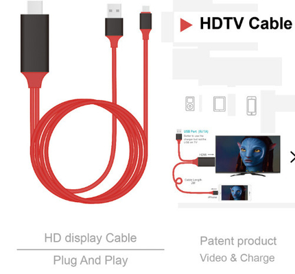8 Audio-Kabel Pin 2m HDMI des Kabel-1080p zu Hdmi für iPhone 13 13Plus