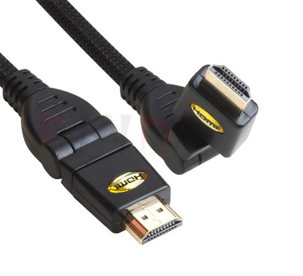 1080p 360 hohe Geschwindigkeit des Grad-4k ultra Hd Hdmi des Kabel-8.0mm Hdmi mit Ethernet
