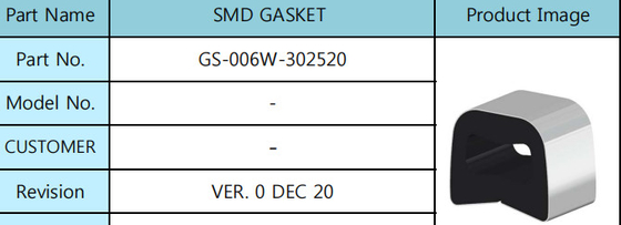 Flaches Dichtungs-Gummisilikon Ring Type Surface Mount Technology SMD 25mm